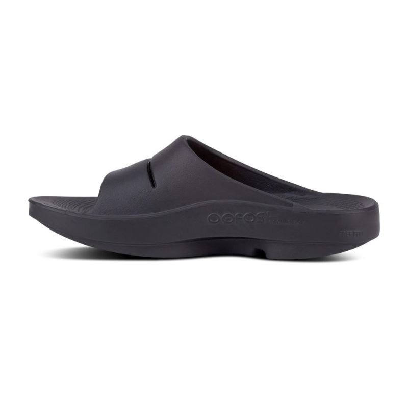 Oofos Men's OOahh Slide Sandal - Black [Oofosf6icCcu7] - US$39.95 ...